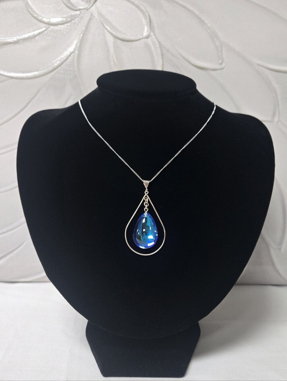 Leight Works | Blue Pendant On .925 Sterling Silver